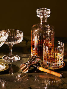 ROEBLING CUT CRYSTAL ROCKS GLASS | SET OF FOUR