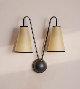 Soho Home Lighting: CLARK WALL LIGHT | BLACKENED BRASS