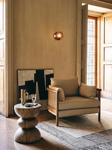 Armchairs: SYDNEY CANE ARMCHAIR | WASHED LINEN FLAX