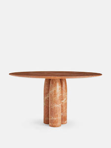 Coffee Side Tables: MIRRA DINING TABLE | ROSSO ALICANTE MARBLE