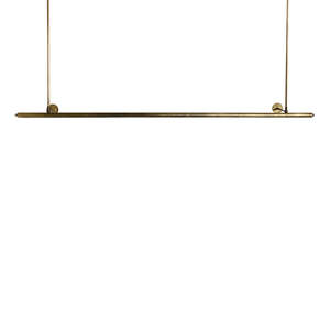 RENZO SERAFINI | METTINFILA BRUSHED BRASS LED PENDANT LIGHT & COAT RACK