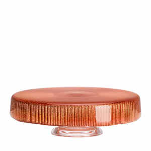 IVV | NOEL ORANGE GLITTER GLASS CAKE STAND