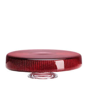 IVV | NOEL RED GLITTER GLASS CAKE STAND