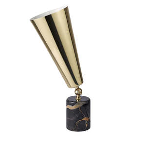 TATO | VOX BASSA TABLE LAMP BY LORENZA BOZZOLI IN PORTORO MARBLE
