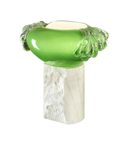 AINA KARI | STRAVEDAMENTO GREEN MURANO GLASS TABLE LAMP
