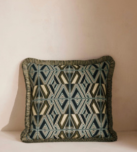 ASPEN SQUARE CUSHION | OLIVE