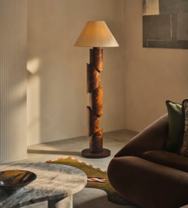 Soho Home Lighting: FRANCO FLOOR LAMP | ABSTRACT BURL