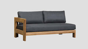 Pauanui Teak Outdoor Sofa Range: PAUANUI TEAK DOUBLE RIGHT ARM SECTION
