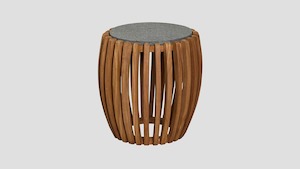 Coffee Tables: EGMONT TEAK SIDE TABLE - 43cm