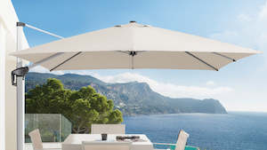 Umbrellas: ASPEN CANTILEVER UMBRELLA - ECRU 3M
