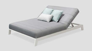 PIHA DOUBLE LOUNGER - WHITE