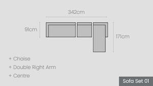 Hamilton Modular Options: Hamilton Sofa Set 01