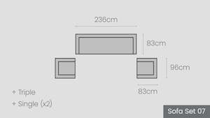 Mackenzie Alu Modular Options: Mackenzie Alu Sofa Set 07