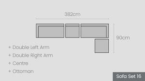 Matakana Modular Options: Matakana Sofa Set 16