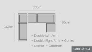 Matakana Modular Options: Matakana Sofa Set 04