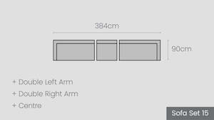 Matakana Modular Options: Matakana Sofa Set 15