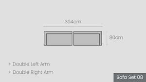 Tasman Modular Options: Tasman Alu Sofa Set 08