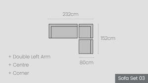 Tasman Modular Options: Tasman Alu Sofa Set 03