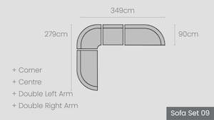 Cambridge Modular Options: Cambridge Sofa Set 09
