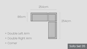 Pauanui Teak Modular Options: Pauanui Teak Sofa Set 05