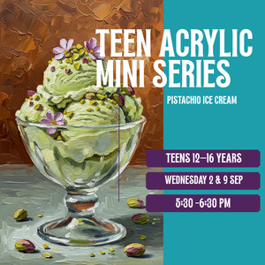 Products: Teen Acrylic Mini Series: Pistachio Ice Cream (2-Class Workshop)