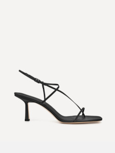 New Arrivals: Cross Front 70 Heel in Black