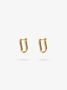 Vague Hoops in Gold