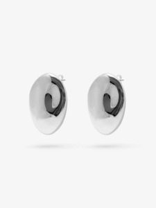 Accessories Jewellery: Dylan Dome Earring in Silver