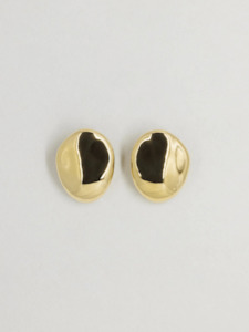Accessories Jewellery: Dylan Dome Earring in Gold