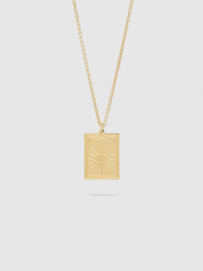 Tarot Sun Pendant Necklace in Gold
