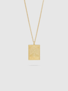 Tarot Moon Pendant Necklace in Gold
