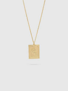 Tarot Lovers Pendant Necklace in Gold