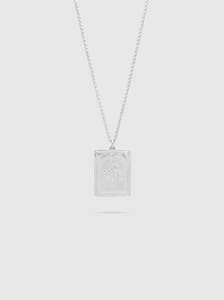 Tarot Lovers Pendant Necklace in Silver
