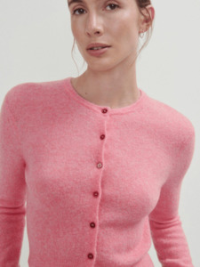 American Vintage: Razpark Cardigan  in Candy Pink Melange