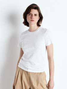 American Vintage: Sonoma T-Shirt Round Neck in White