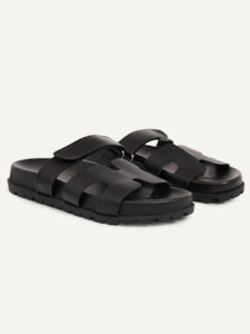 Ducie London: Harley Slide in Black Leather