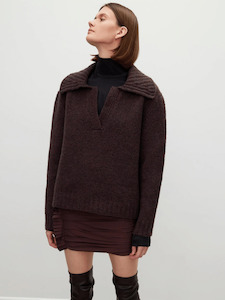 Jumpers Sweaters: Reza Knit Sweatshirt in Vintage Melange