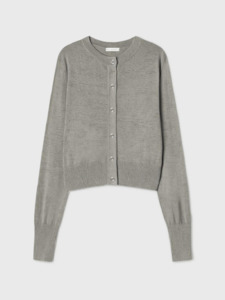 Jumpers Sweaters: Cropped Cardigan in Moon