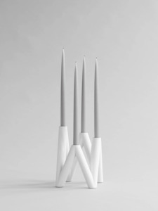 Home: PRE-ORDER W Candle Holder in Bone White
