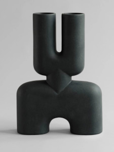 Home: PRE-ORDER Cobra Double Hexa Tall Vase in Black