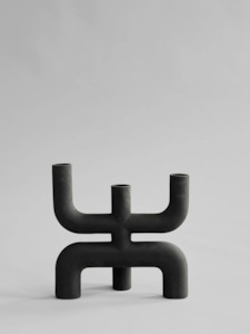 PRE-ORDER Cobra Candle Holder in Black