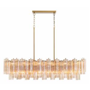 Barchandelier Filter: Odelle Collection - Bar Light - Satin Brass - L:131cm