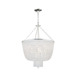 Sara Collection Basket Chandelier - Silver Plated - W:60cm H:80cm
