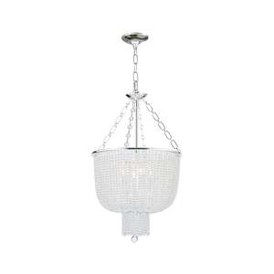 Sara Collection Basket Chandelier - Silver Plated - W:35cm H:55cm