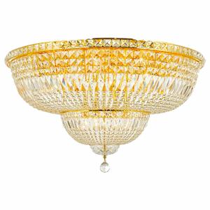 Basket Chandeliers: Empress Flush Mount Basket Chandelier - GOLD- Width: 94cm