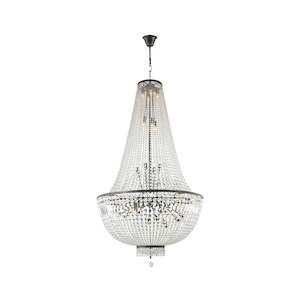 French Basket Chandelier - Antique Silver- 100cm by 180cm