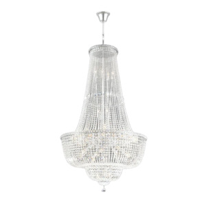 Empress Crystal Basket Chandelier - CHROME - 45 Light