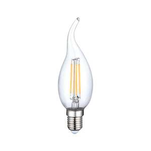 Natural White (4000k) LED - Flicker-Free 4 Watt Dimmable E14 Candle Bulb (New)