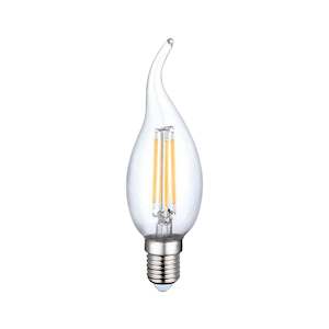 Warm White (3000K) LED – Flicker-Free 4 Watt Dimmable E14 Candle Bulb (New)