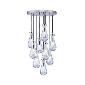 Rayne Collection - Round Cluster - W:50cm H:100cm- Polished Nickel